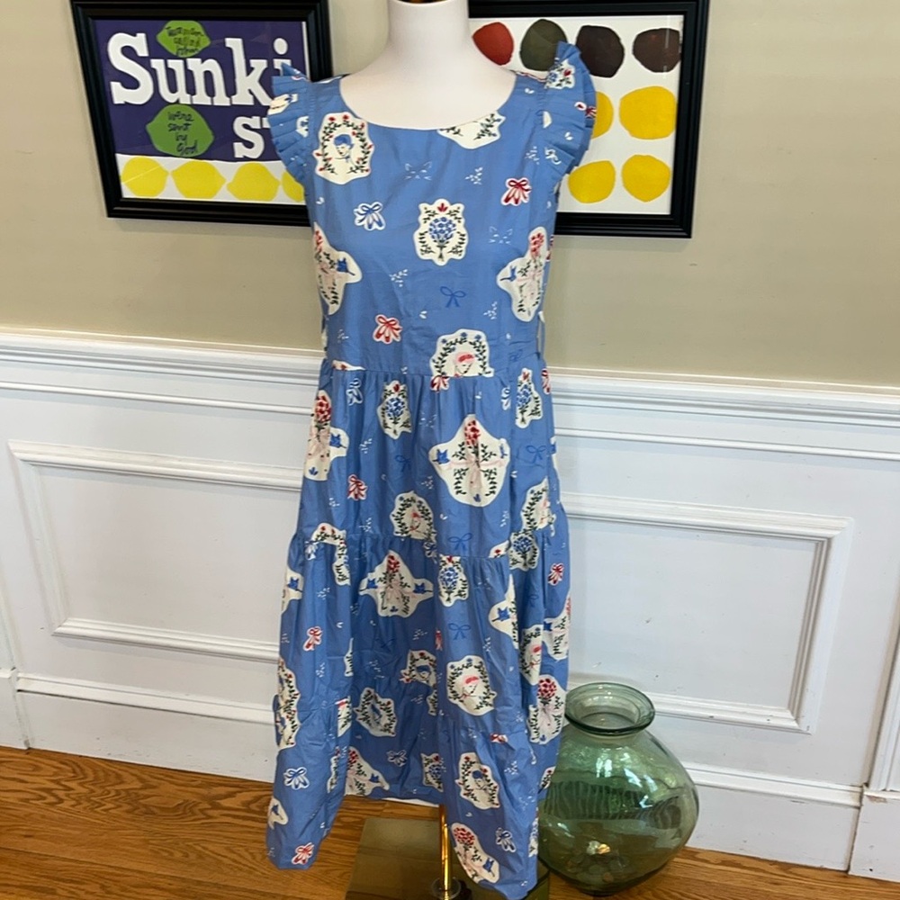 Hand Made Flutter Sleeve Dress